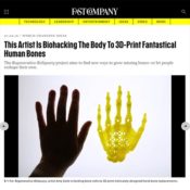 This Artist is Biohacking the Body To 3D Print Fantastical Human Bones